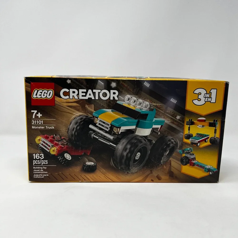 LEGO Creator‎ 3in1 Monster Truck 31101 Building Toy Set 163 Pieces Ages 7+ NEW